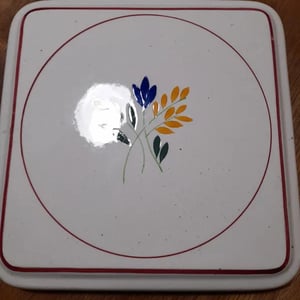 Très beau dessous de plat en faïence GIEN années 50's