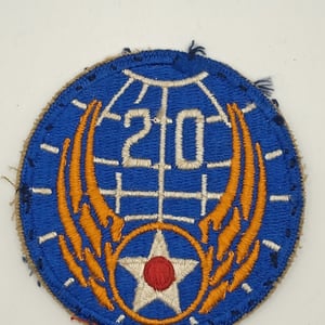 Patch US ww2  20 th Air Force -original