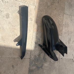 125 tdr 4fu/5ae 93-2004 Garde boue, lèche roue arrière peint Noir