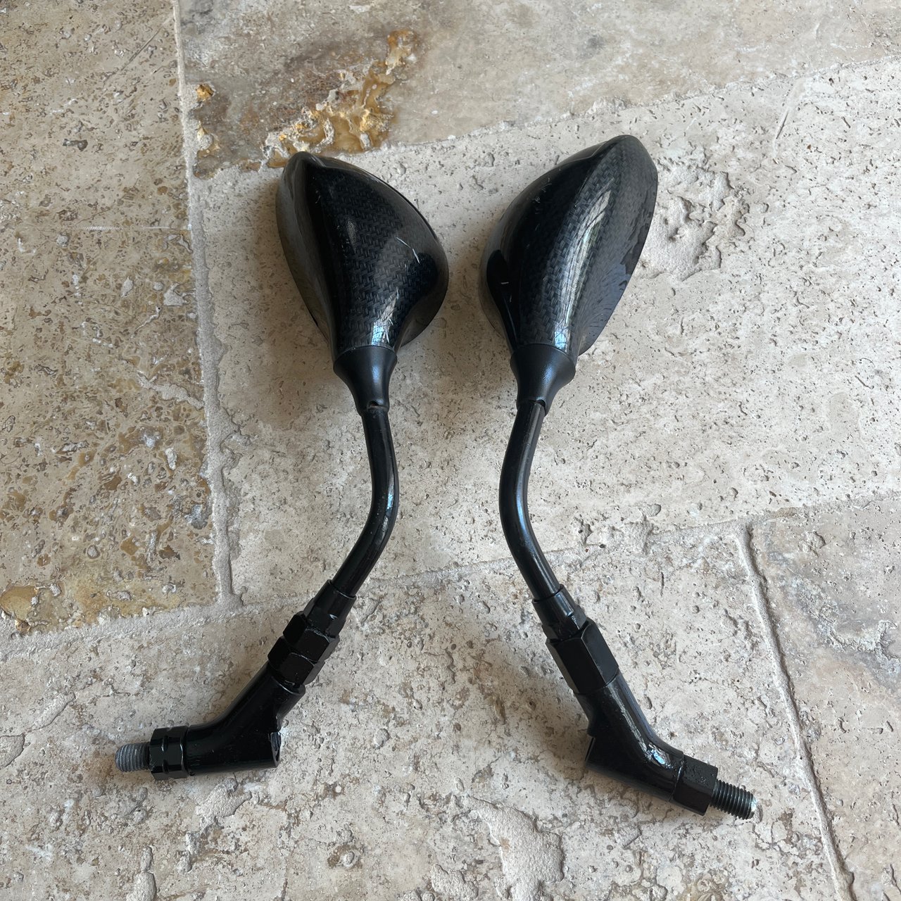 Paire Rétroviseur carbone etait monté sur tdr 125