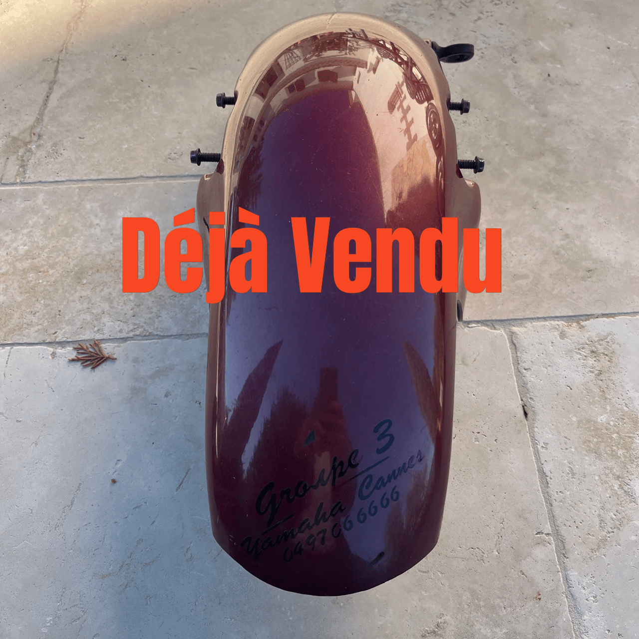 125 tdr Garde boue, lèche roue avant bordeau origine 5ae/4fu