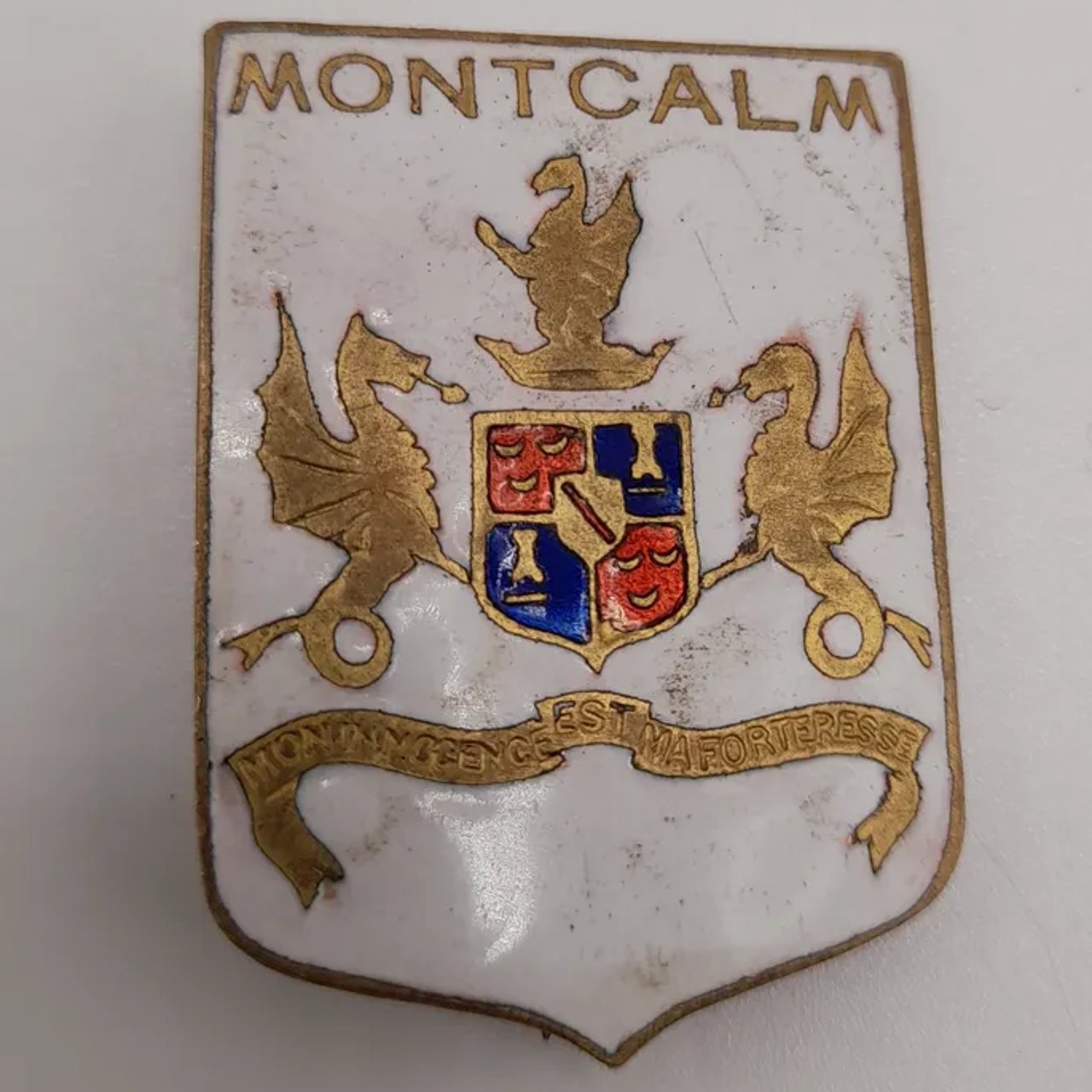 Insigne du croiseur MONTCALM fabrication Londres