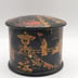 Boite ronde Japonisante laquée noir  Napoléon III