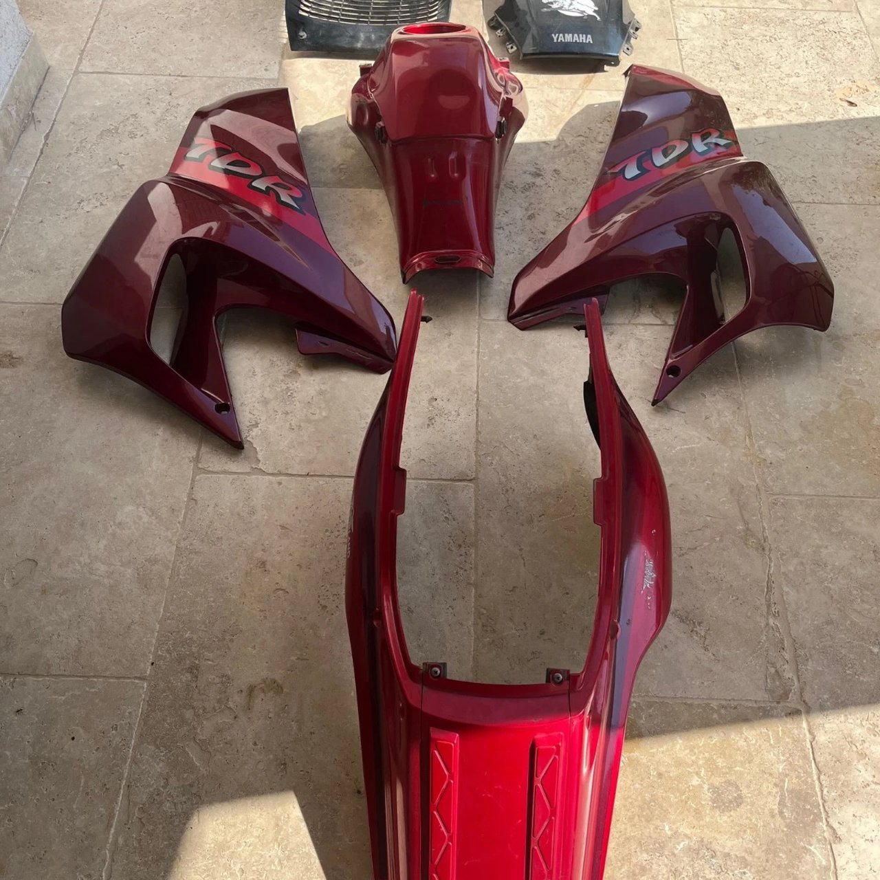 125 tdr carenage complet yamaha 4fu 5ae