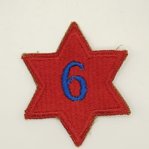 Patch US ww2 6th Infantry Division-original
