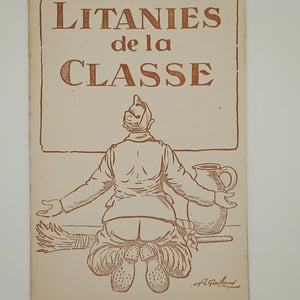 Livret entre deux guerre " Litanie de la Classe "