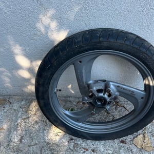 125 Tdr roue Avant 4fu-5ae yamaha - jante - pneu Michelin pilot