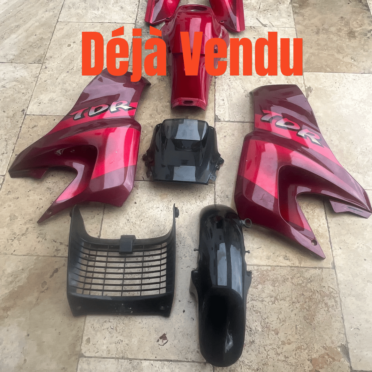 125 tdr carenage complet yamaha 4fu 5ae