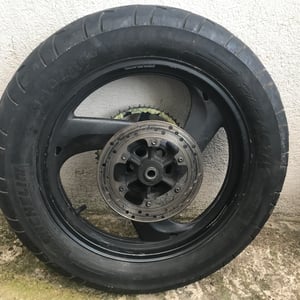 125 Tdr roue arrière 4fu-5ae yamaha - jante-pneu-disque 1993-2004