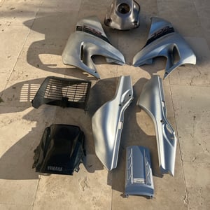 125 Tdr carénage gris yamaha 1993 - 2004 4fu/5ae